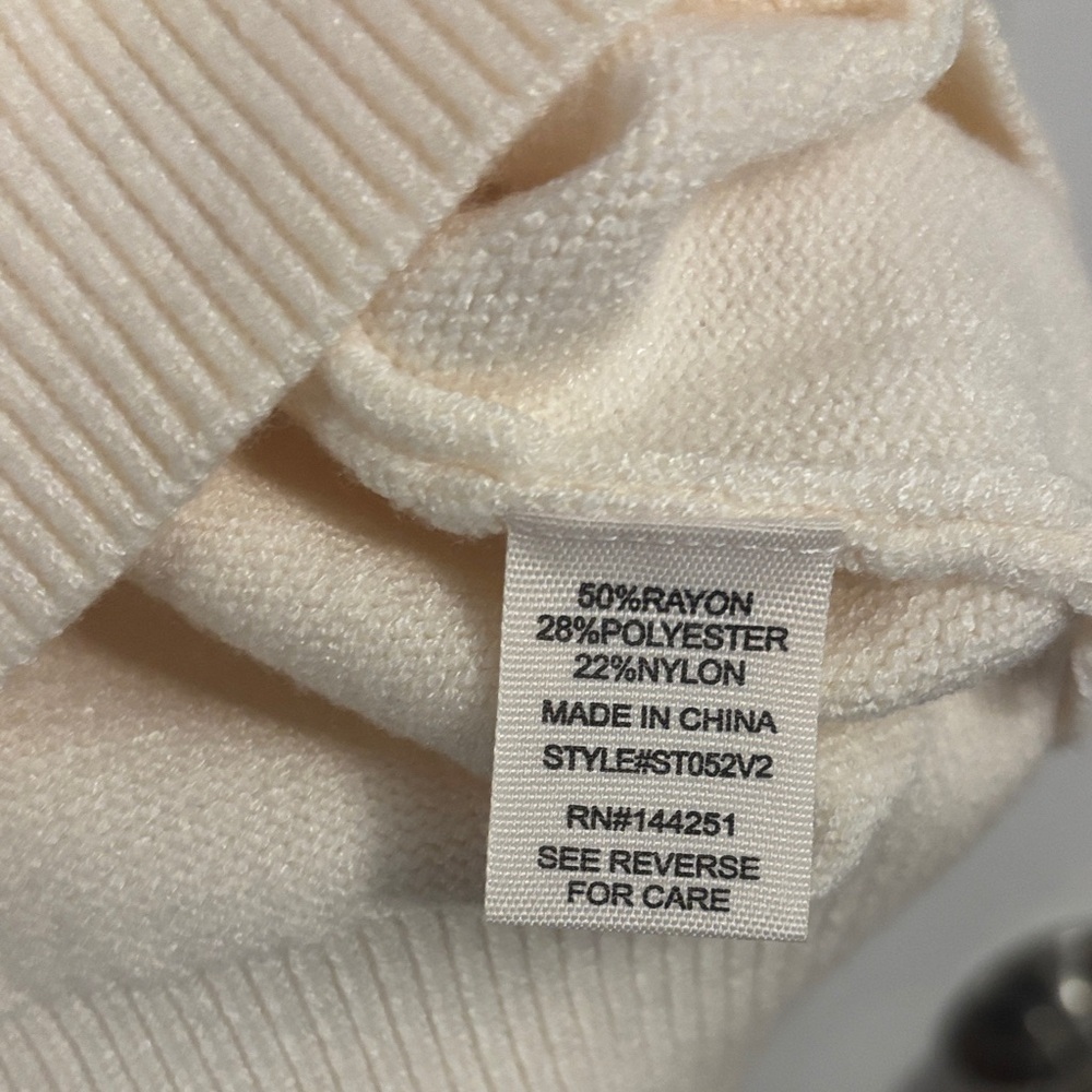 Jessica Simpson Cream Crew Sweater with Cherry Motif - Picture 5 of 5
